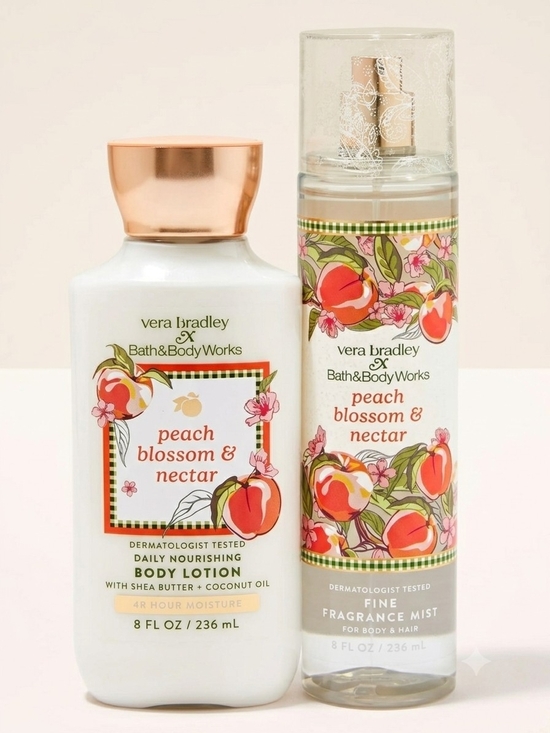Vera Bradley Other - Peach Blossom & Nectar Body Lotion Bundle